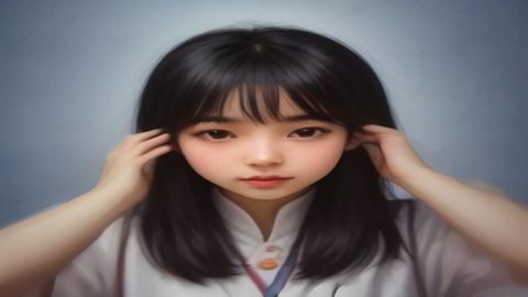 青娱乐视频播放画质对比示意，左右分屏展示360p与1080p画质差异，右侧画面更清晰细腻